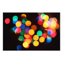 Colourful bokeh lights photo