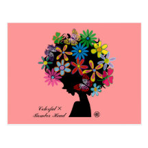 Colourful×BOMBER-HEAD Postcard