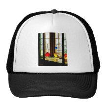 Colourful Bottles in Drug Store Window Trucker Hat