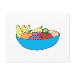 colourful bowl of fruit postcards