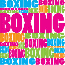 Colourful Boxing Acrylic Cut Outs