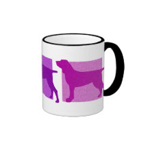 Colourful Bracco Italiano Silhouettes Coffee Mugs