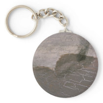 Colourful Brown Crackle Keychains