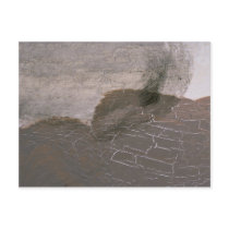 Colourful Brown Crackle Post Card