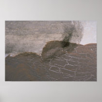 Colourful Brown Crackle Poster