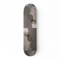 Colourful Brown Crackle Custom Skate Board