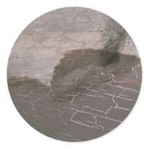 Colourful Brown Crackle Sticker