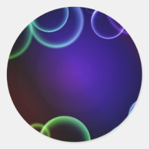 Colourful bubbles sticker