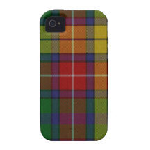 Colourful Buchanan Tartan Plaid iPhone 4 Tough Cas