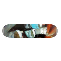 Colourful Buckets Custom Skate Board