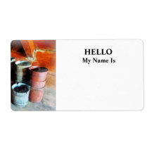 Colourful Buckets Shipping Labels