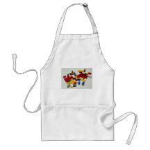 Colourful building blocks for kids apron