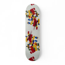 Colourful building blocks for kids skate board deck
