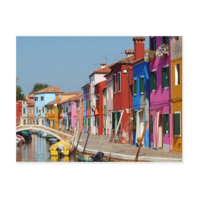 Colourful Burano Postcard by alinphoto