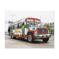 Colourful bus in Cartagena