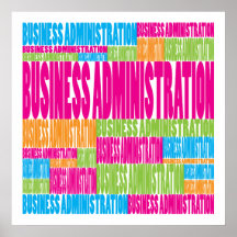 Colourful Business Administration Poster
