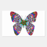Colourful Butterfly Mandala Stickers