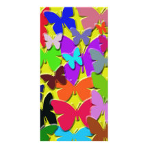 Colourful Buttterflies Photo Card