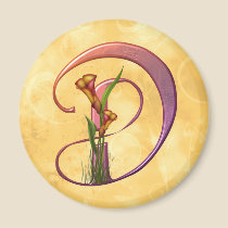 Colourful Calla Initial D magnets