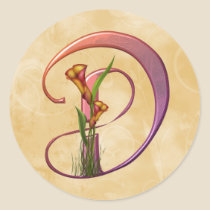 Colourful Calla Initial D stickers