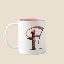Colourful Calla Initial F mugs