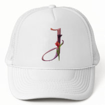 Colourful Calla Initial J Trucker Hat
