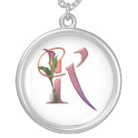 Colourful Calla Initial K Custom Necklace