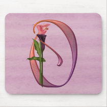 Colourful Calla Initial O mousepads