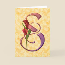 Colourful Calla Initial S cards