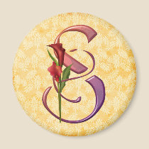 Colourful Calla Initial S magnets