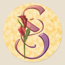Colourful Calla Initial S stickers