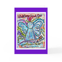 Colourful Cancer Angel Card