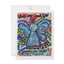 Colourful Cancer Angel Invitation