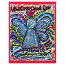 Colourful Cancer Angel Letterhead