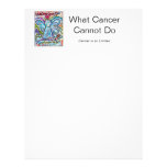 Colourful Cancer Angel Letterhead letterhead