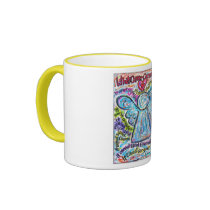 Colourful Cancer Angel Painting Coffee Mug