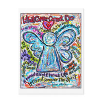 Colourful Cancer Angel Postcard