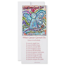 Colourful Cancer Angel Rack Card