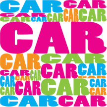 Colourful Car Photo Cutouts