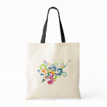 Colourful Carnival Streamers Design Tote Bag