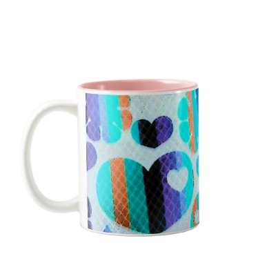 Colourful Cartoon Mug by pammys
