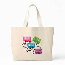 Colourful Cassette Tapes Bags