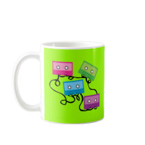 Colourful Cassette Tapes Mugs