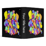 Colourful Cat Pattern binders