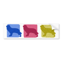 Colourful Cavalier King Charles Spaniel Silhouette