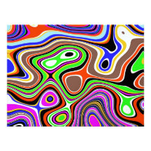 Colourful chaos personalized announcements