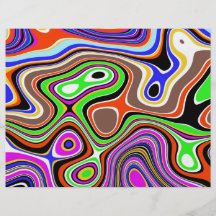 Colourful chaos personalized flyer