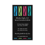 Colourful Chiropractic Business Cards business cards