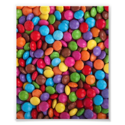 Colourful Chocolate Candy Photo Art