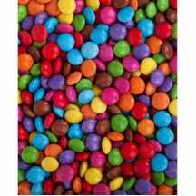 Colourful Chocolate Candy Photo Cutouts